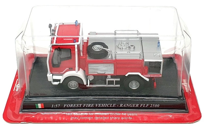 Del Prado 1/57 Scale FEN47 - Iveco FLF 2500 Forest Fire Vehicle - Red - Image 4 of 4