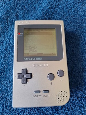 Nintendo Game Boy Pocket Silber Original Case Hülle Anleitung PAL Top Handheld 