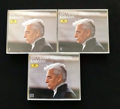 Herbert Von Karajan Bruckner Symphonies 1-9 Complete 9 CD Set DG West Germany