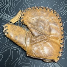Vintage Wilson Elbert Fletcher Leather Catchers Mitt Glove RHT