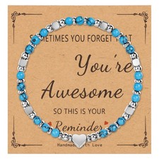 Tiny Natural Stone Beaded Bracelets for Women Sometimes You Forget You're Awesom