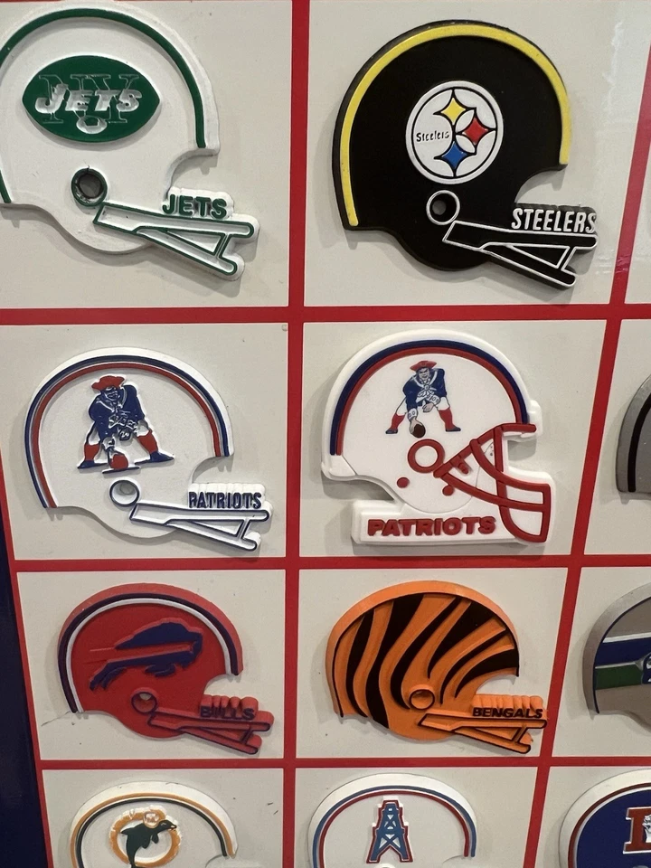 老式NFL THROWBACK新英格兰爱国者橡胶支架板冰箱磁铁 — 第 2/4 张图片
