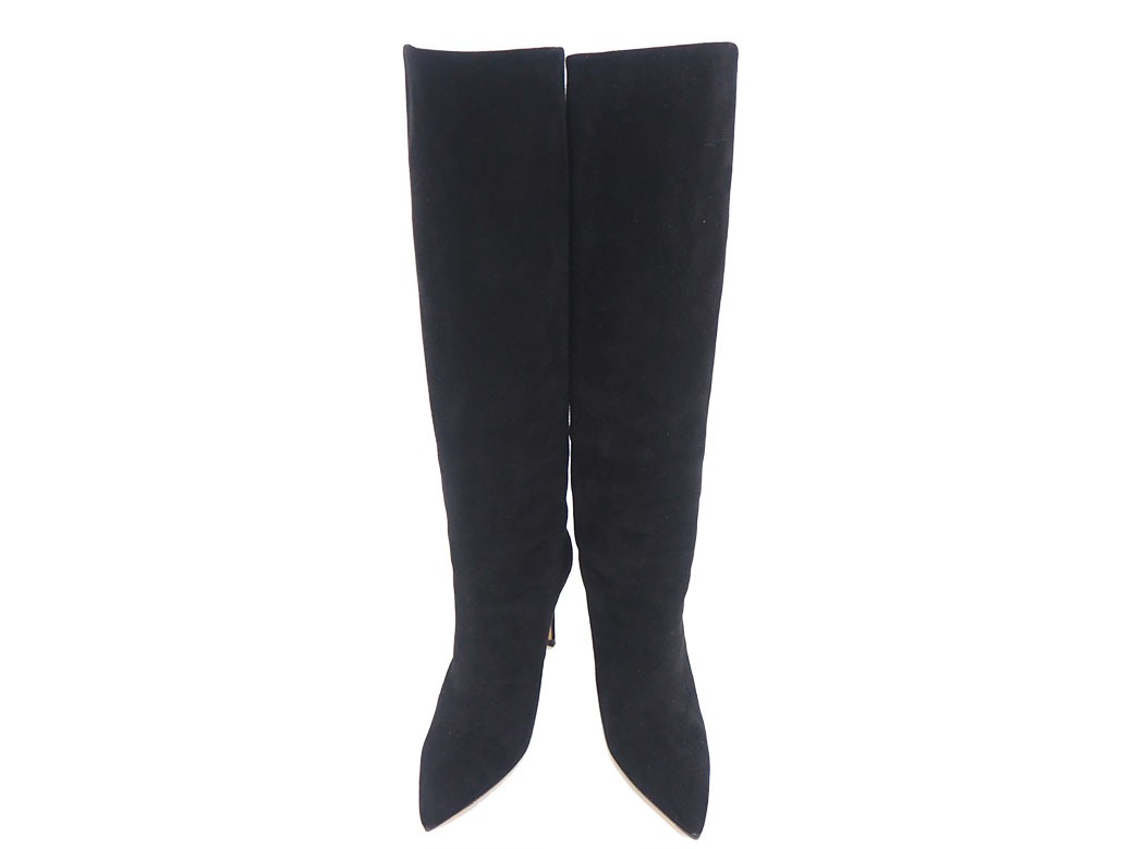 GUCCI Women's Long Stiletto Heels Suede Size:36/JP:23 Black 141219K Authentic thumbnail 11