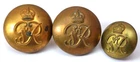 WW2 Era ~ Military Police ~ GVIR  ~ K/C Brass Buttons