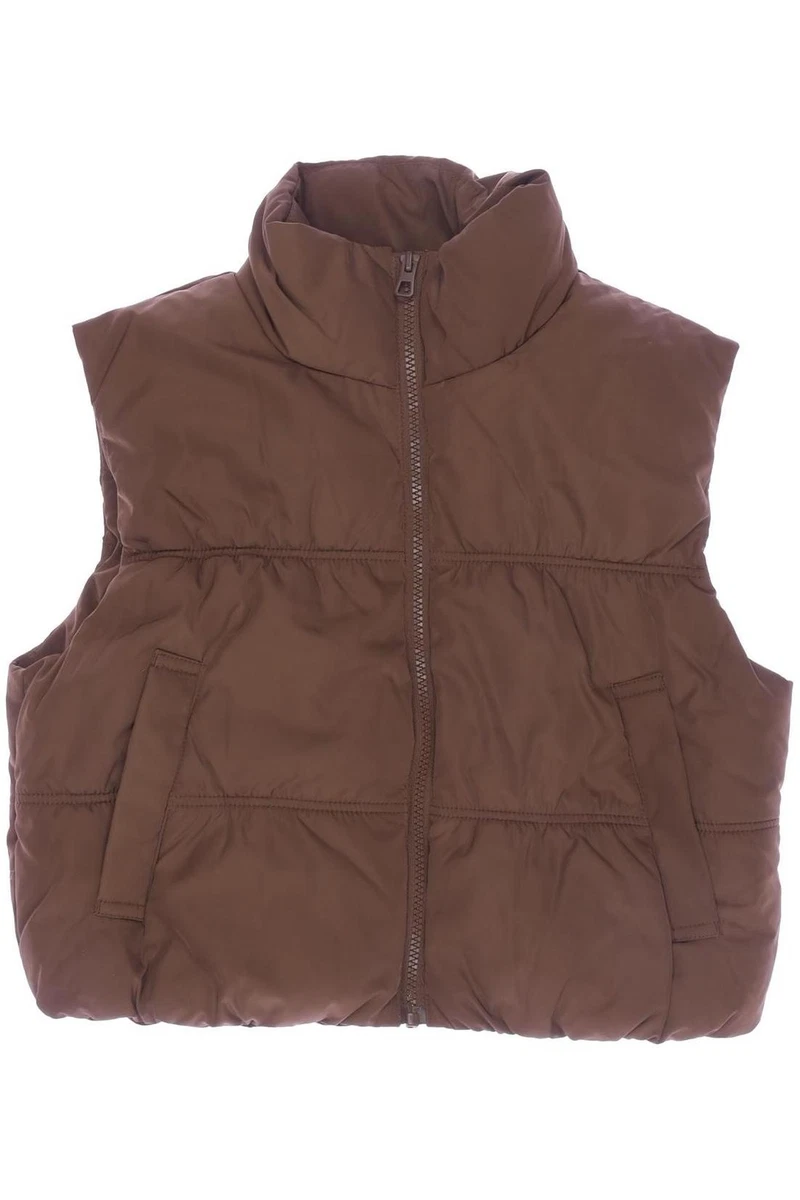 H&M Weste Damen ärmellose Jacke Steppweste Kostümweste Gr. XS Braun #5tnnl1j