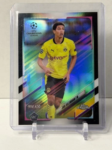 2020 Chrome X Steve Aoki UCL Neon Future II #/99 Jude Bellingham Rookie #68 RC