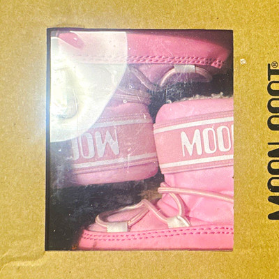Moon Boot Pink Baby Bootie Ankle Boots Size 2C/3C