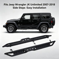 6 Drop Running Boards For 2007-2018 Jeep Wrangler Jk 4 Door Side Step Nerf Bars