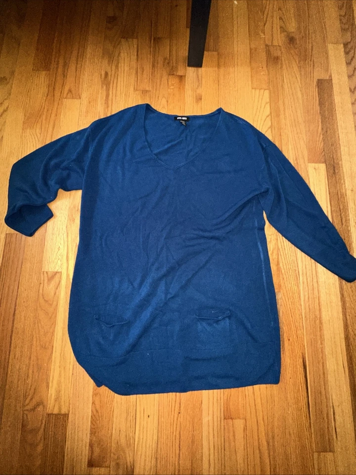 Spring Mercer Women’s Long Sleeve Blue Shirt Size 1X Slightly Used - Image 2 of 3