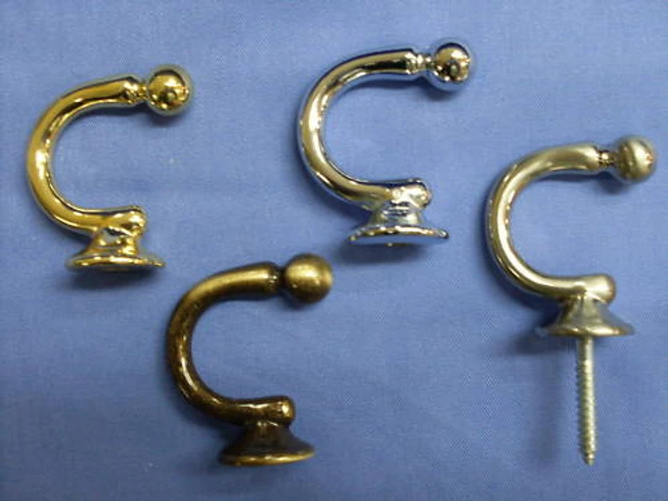 BRICOTENDA GANCI TENDA OTTONE LUCIDO,ACCIAIO,OTTONE ANTICO