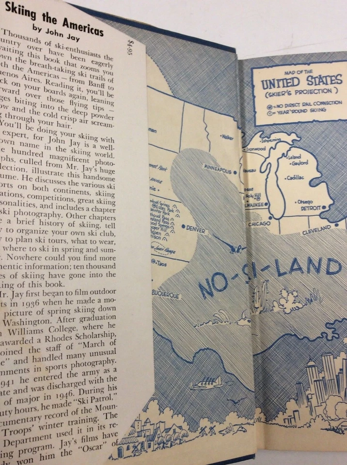 Skiing the Americas John Jay 1947 FIRST PRINTING Photographs Vintage Book RARE Foto 4 de 4