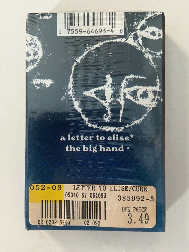 CURE ~ a letter to elise ~ 1992 ELEKTRA Cassette Single NEW & SEALED ~ RARE - Image 2 of 4