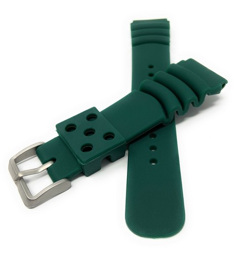 Bandini Herren Kautschuk Uhrenarmband für Seiko Taucheruhrenarmband, Citizen, 20mm, 22mm - Bild 25 von 31