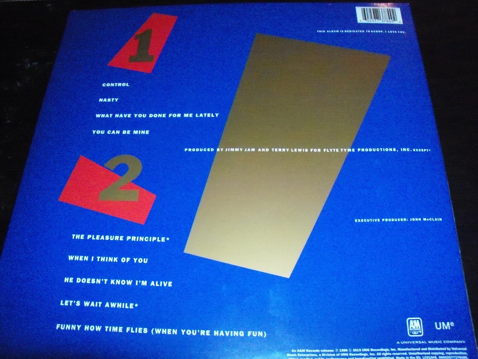 Janet Jackson ‎– Control Limited Red Vinyl LP - NEW  - Image 3 of 4