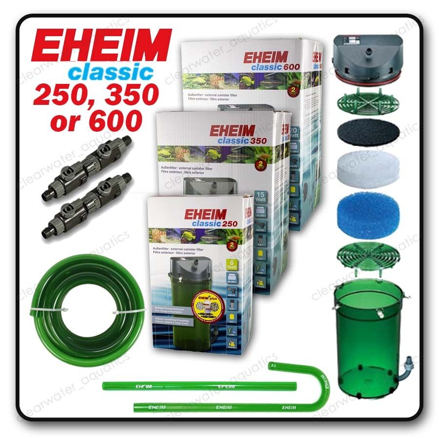 NEW EHEIM Classic 250 350 600 Aquarium EXTERNAL FILTER Fish NEW EHEIM Classic 250 350 600 Aquarium EXTERNAL FILTER Fish