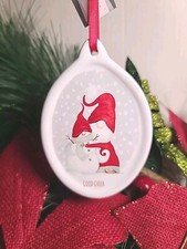NWT Ganz Gnome Snowman Good Cheer Christmas Tree Ceramic Ornament Farmhouse