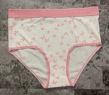NWT VICTORIA'S SECRET PINK BUTTERFLY THICK LOGO BAND HIGH WAIST BRIEF PANTIES