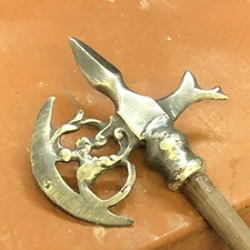 Lancia Halberd Silver Wood Eastern Scene/Nativity