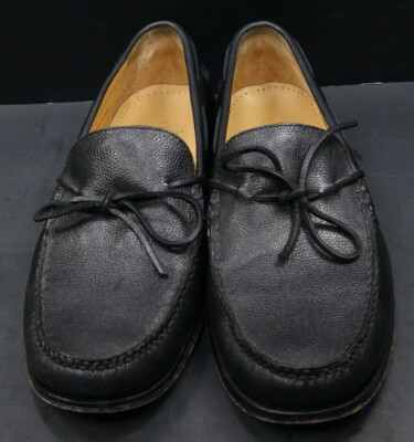 Cole Haan Henderson Camp Moc II Black Leather Slip On  display picture 2