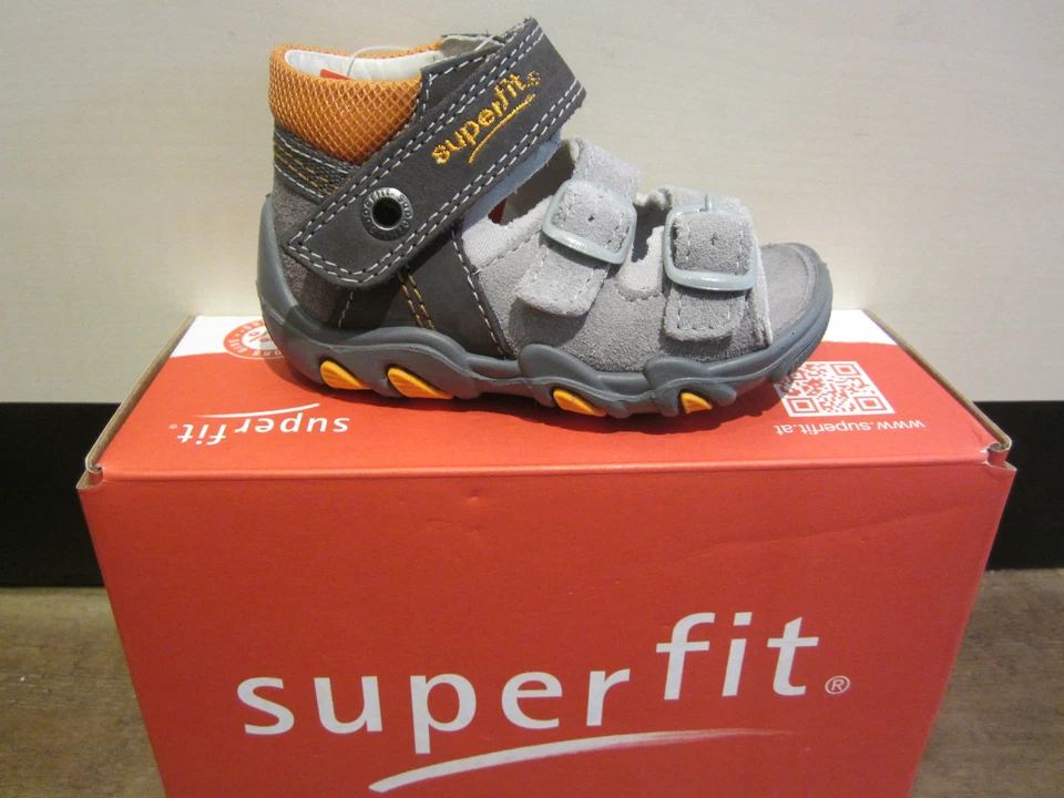 Sandalia Superfit LL Plantilla Cuero Gris ¡Nueva!!! Foto 4 de 4