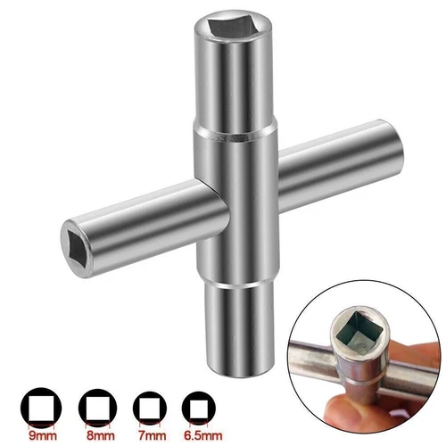 4Way Sillcock Key Water Tool Multi-Functional Faucet Valves Residential Bathroom - Bild 4 von 10