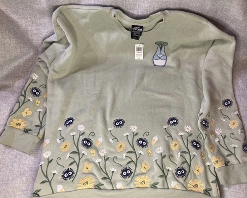 XL Our Universe My Neighbor Totoro Forest Spirits Embroidered Crewneck