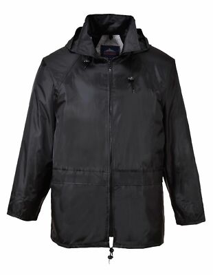 Portwest US440 Mens Waterproof Rain Jacket Lightweight Coat Pack Away Hood