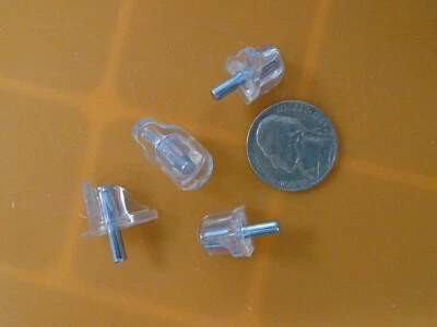 HAFELE PLASTIC SHELF SUPPORTS WITH STEEL PIN 3mm (24 PCS)