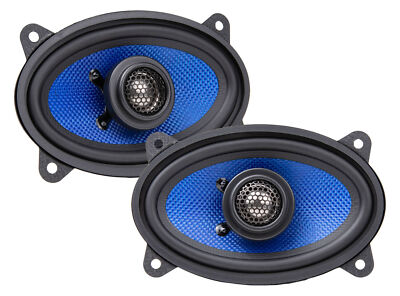 Pair Hifonics HCC46CX 4x6'' 75 Watt 2-Way Coaxial Car Stereo Speakers