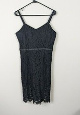 Simply Styled Sears Black Lace Bodycon Little Black Dress Medium Wedding Guest