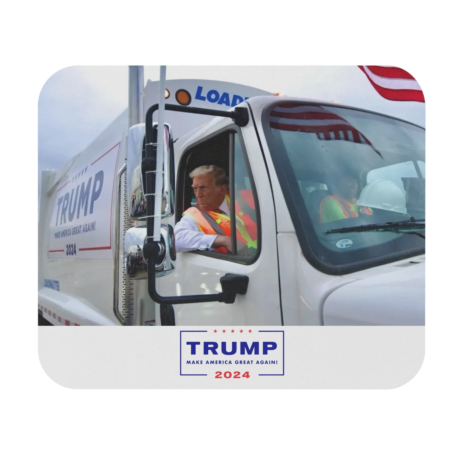 Trump Garbage Truck MAGA Mouse Pad (Rectangle)