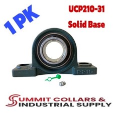 UCP210-31 Pillow Block Bearing 1-15/16" Bore 2 Bolt Solid Base 1PK 