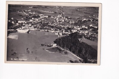 D1148) Ansichtskarte ST. VEIT / GLAN FLIEGERAUFNAHME Luftbild Schwimmbad 1942