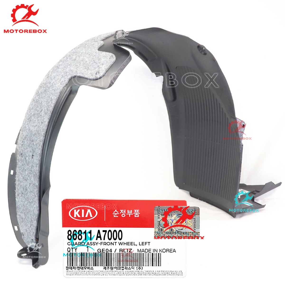 1500円　西行 Genuine Front Left Wheel Fender Liner For 2014-2016 Kia Forte