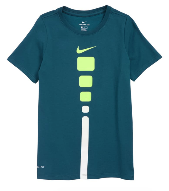 Nike Blue Dry Elite Stripe TShirt Boy's Size M 73939 eBay