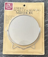 Vintage Goody Makeup  & Shaving 2 Sided Mirror Original Packaging 1982 Korea