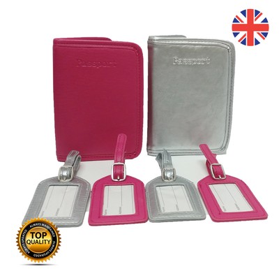 matching passport cover and luggage tag