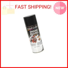 Dupli-Color DE1635 Engine Enamel Spray Paint with Ceramic - Semi-Gloss Black - 1