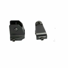 Alloy Black Sights Flip Up  Front and Rear Mounts Set