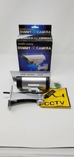 Realistic Looking Dummy IR Camera CCD CCTV with Flashing Red Light Silver