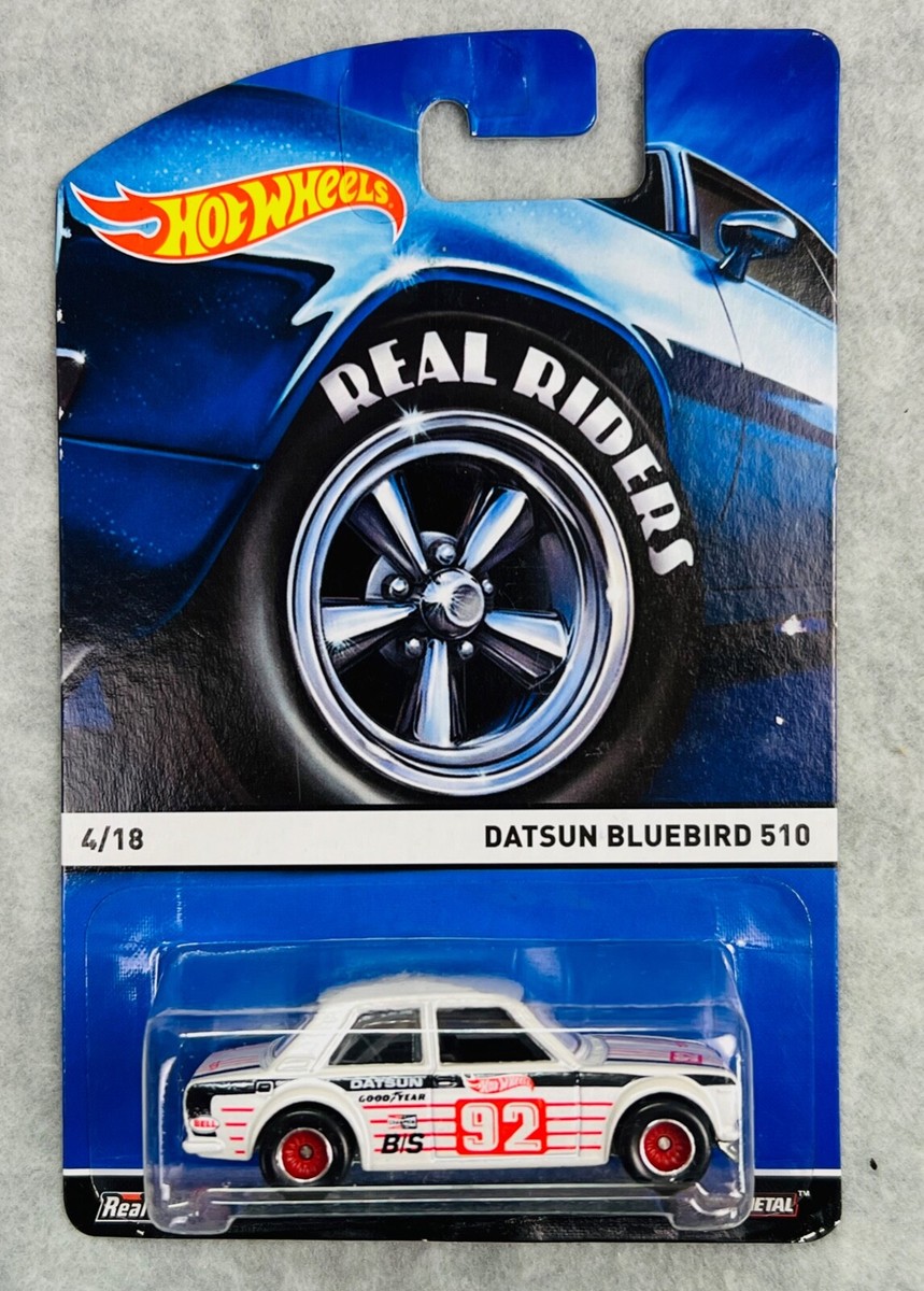 🎌🎌🎌Hot Wheels Nissan Datsun Bluebird 510 White w/Real