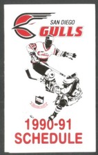 1990-91 San Diego Gulls IHL Hockey Schedule !!! Ticket Master