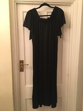 Zara Woman Black Silky Off The Shoulder Short Sleeve Midi Dress,Medium