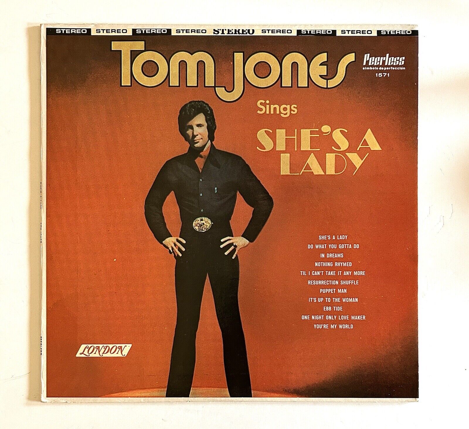 Tom Jones - Sings She’s A Lady (1971) Mexico NM/VG+ Vinyl LP S-1571
