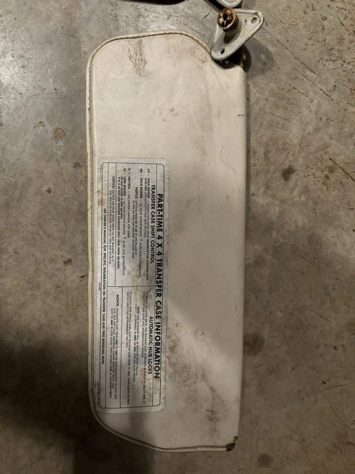 Chevrolet Blazer 1987 parasoles  Foto 3 de 4