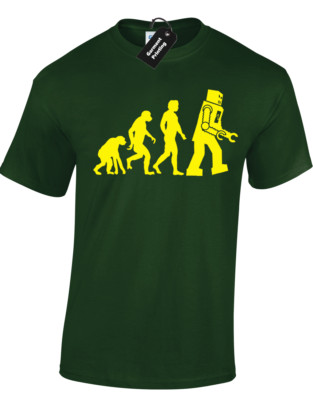 ROBOT EVOLUTION HERREN T-SHIRT BIG THEORY SHELDON BANG COOPER FAN DESIGN PENNY