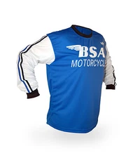 Vintage Style BSA Motocross Jersey MX Enduro AHRMA motorcycle flat track Triumph