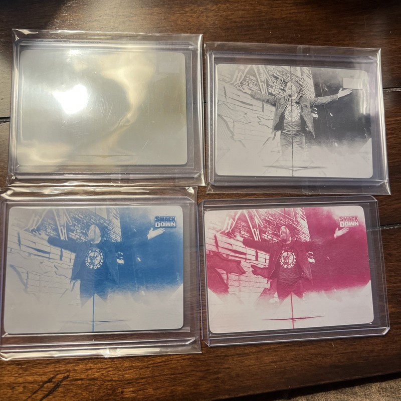 Sami Zayn 2020 Topps WWE Undisputed Printing Plate Rainbow 1/1 set Yellow Black