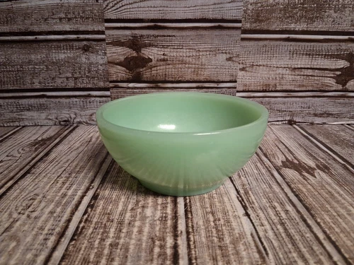 Rare Vintage Fire King Oven Ware Jadeite Cereal Soup Chili Bowls Green 5" LOOK