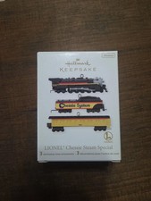 2012 Hallmark Keepsake Lionel Chessie Steam Special Miniature Ornament Set NEW